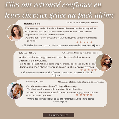 Redonnez vie à vos cheveux, grâce au Masseur de Cuir Chevelu Happynecessity™