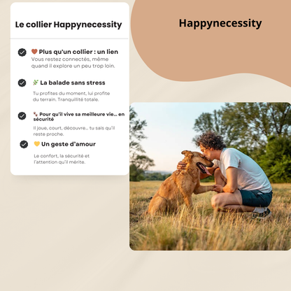 HappyNecessity™ – Collier Réfléchissant Premium avec Support Tracker Intégré