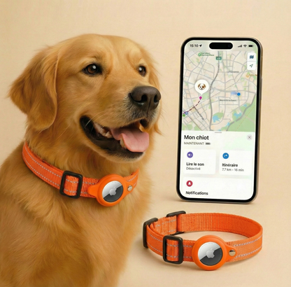 HappyNecessity™ – Collier Réfléchissant Premium avec Support Tracker Intégré