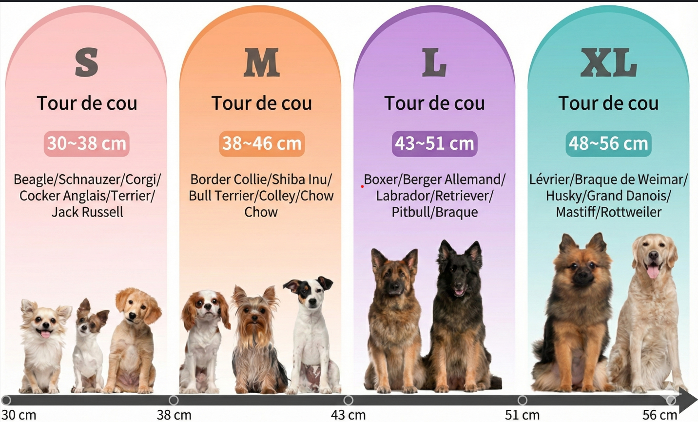 HappyNecessity™ – Collier Réfléchissant Premium avec Support Tracker Intégré